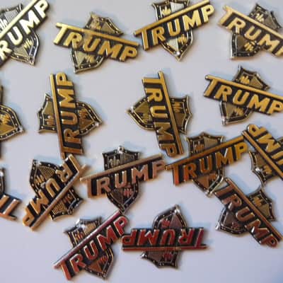 Vintage 1960's  Japan "Trump" Guitar Headstock Badge/Emblem/Logo N.O.S. DISTRESSED/DAMAGED image 2