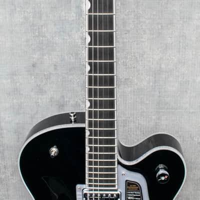 Gretsch Falcon Hollow Body with String-Thru Bigsby and Chrome Hardware Ebony Fingerboard Black image 7