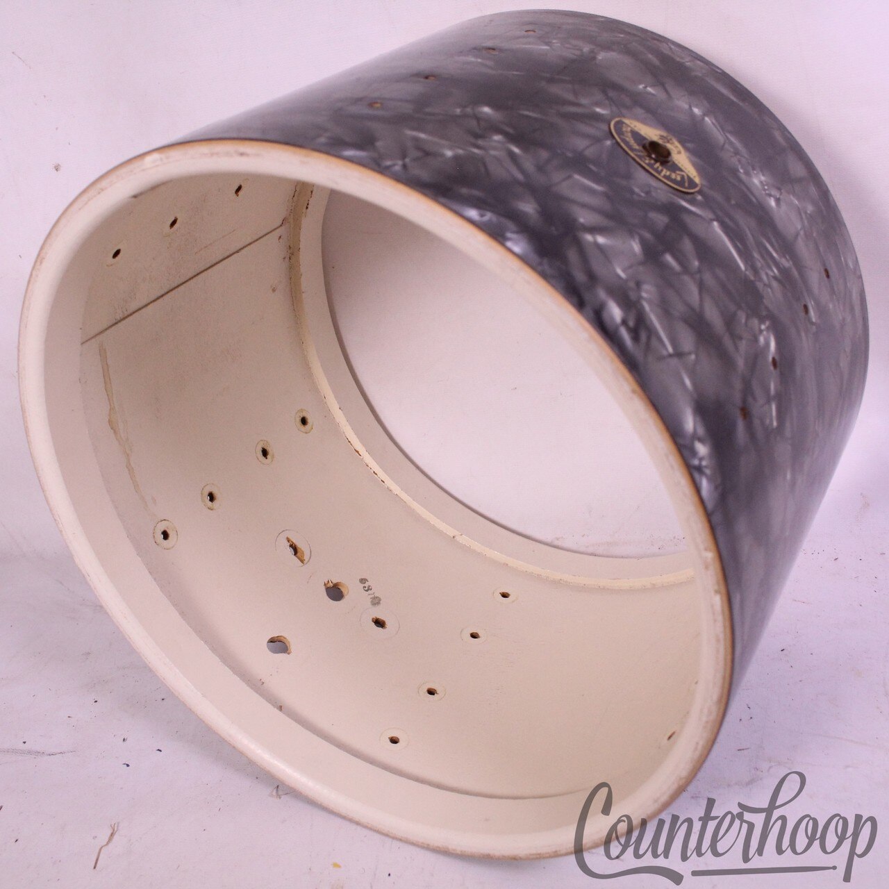Leedy&Ludwig 13x9" BDP Tom Drum Shell Vintage 50s Elkhart 3Ply Maple Project USA — main photograph