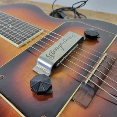 1930's Slingerland Songster 400 Lap Steel Squareneck - Sunburst With OHSC image 10