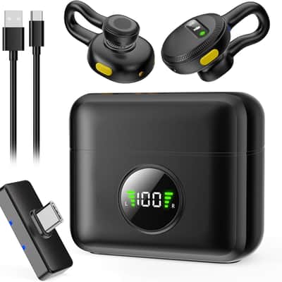 Wireless Lavalier Microphone for iPhone 15,16/Android/Tablets/PC with USB C Plug, Noise Reduction Clip-on Lapel Mic with Charging Case for YouTube, TikTok, Vlog, Podcast, Interview image 3