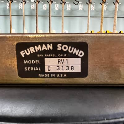 Furman RV-1 Reverberation System with Limiter image 11
