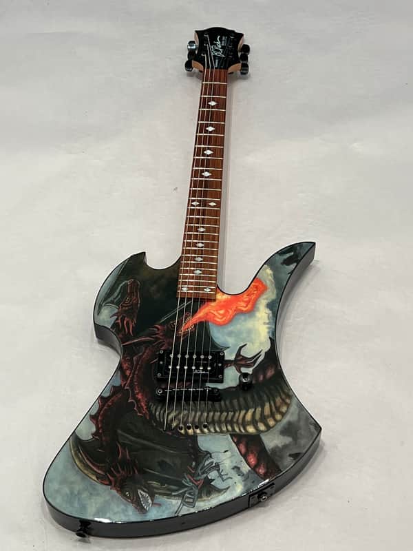 Immagine B.C. Rich Mockingbird Body Art Collection Fire Breather 2003 Electric Guitar  Fire Breather - 1