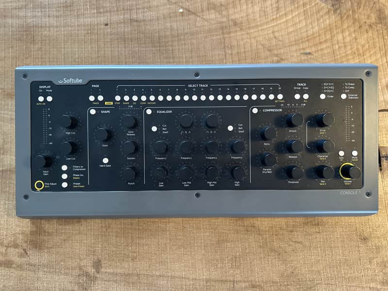 Softube Console 1 MKII Hardware/Software Mixer 2010s - Black/Grey image 1