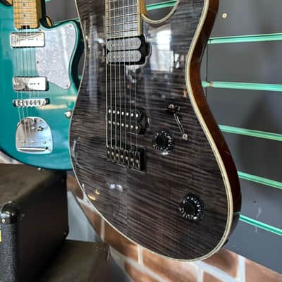 Mayones Regius 7M Baritone 2012 Translucent Graphite Gloss 7 String Guitar image 6