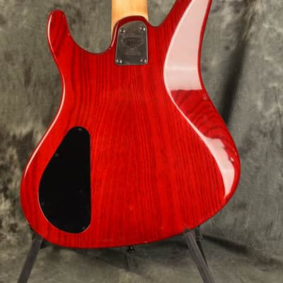 Washburn Bantam XB-900 Bass USA Grover Jackson Pro Model Cherry Ash w Bartolini Pickups & Hard Case image 4