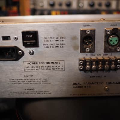 UREI  546 Dual Parametric Equalizer image 13