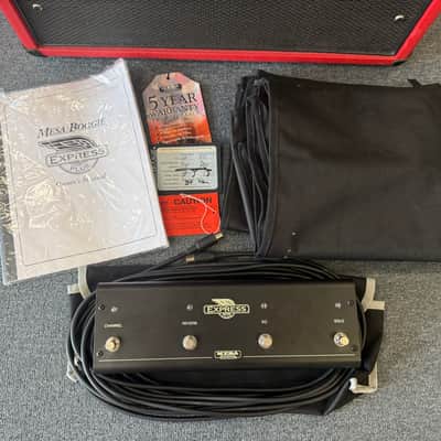 Mesa Boogie Express 5:50 +(Plus) 2-Channel 50-Watt 1x12" Guitar Combo Amplifier -2016- Red Tolex w/ ft sw + cover image 2