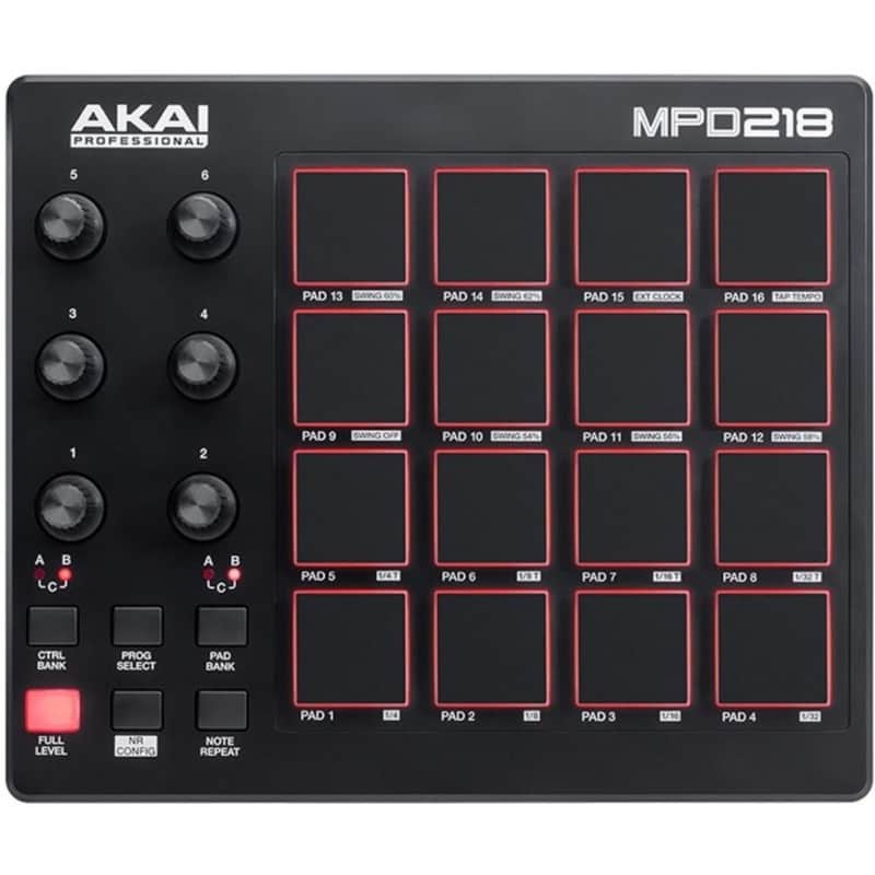 Akai Professional MPD218 16-Pad MIDI Pad Controller image 1