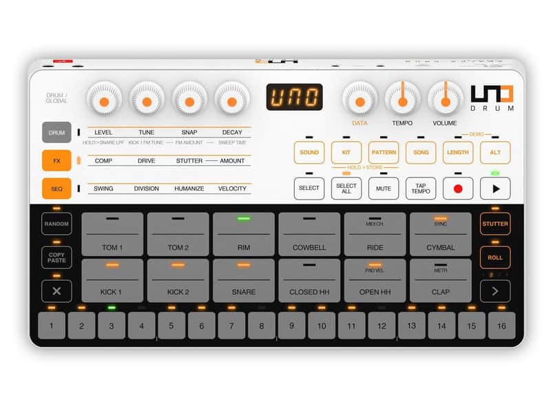 IK Multimedia UNO DRUM Analog/PCM Drum Machine image 1