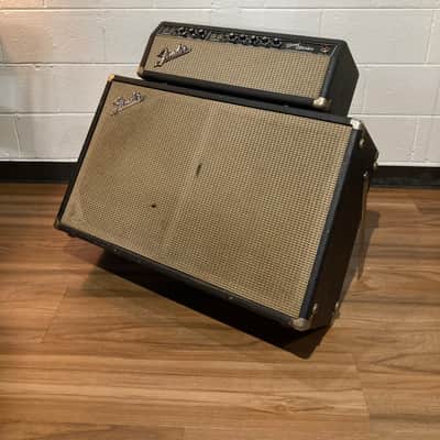 Fender Bandmaster 40-Watt 2-Channel 2x12" Piggyback Guitar Amp 1966 - Black Panel image 6