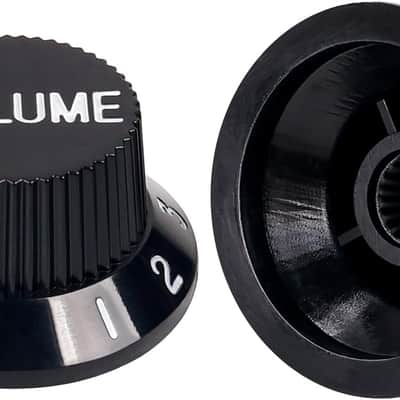 18-Spline Electric Guitar Control Knobs 2 Tone and 1 Volume Knobs Metric 6mm (15/64") Speed Knobs Top Hat for Squier Strat ST Electric Guitars Pack of 3 JT/XN-04 Black image 5