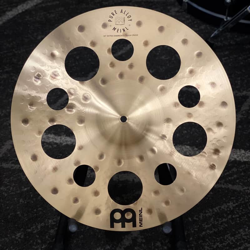Meinl 18" Pure Alloy Extra Hammered Trash Crash Cymbal - Traditional image 1
