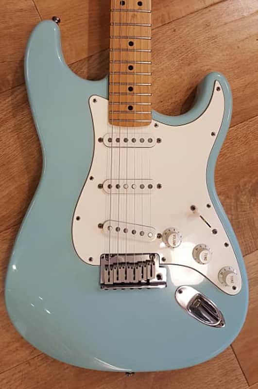 Fender American Standard Stratocaster 1996 Daphne Blue image 1