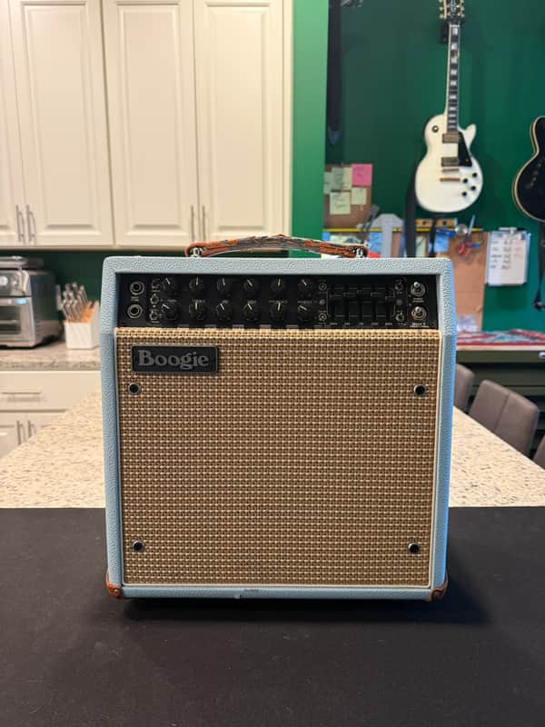 Mesa Boogie Mark Five 25 2-Channel 25-Watt 1x10" Guitar Combo 2019 | Baby Blue Bronco | Cover & Switch image 1