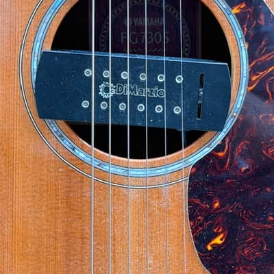 Yamaha FG730S Solid-Top Acoustic Guitar w/ Installed DiMarzio Soundhole Pickup image 8