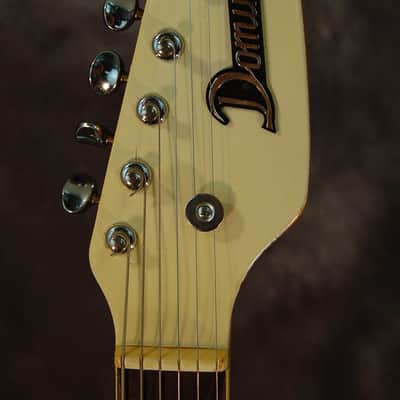 1960's Vintage Californian by Domino Phantom Style Dual Pickup Yellowed White Original Case image 6