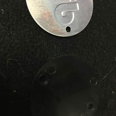 DW Collectors - Silver/black PAIR (set of 2) drum badges image 5