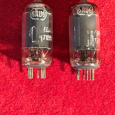 RCA 6AU6 Matching Pair Radio Electron Amplifier Vacuum Tubes [listing 2] image 1