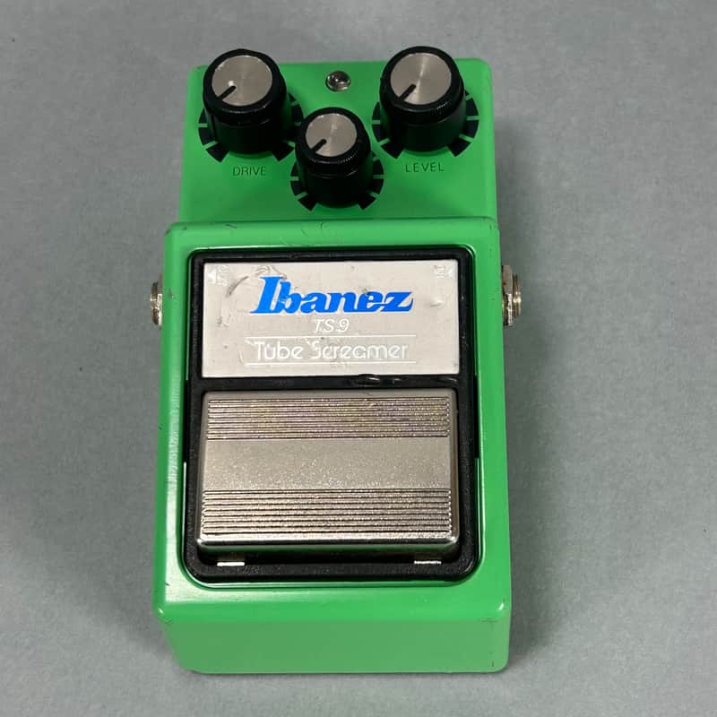 Ibanez TS9 Tube Screamer Overdrive Pedal (Silver Label) - Green image 1