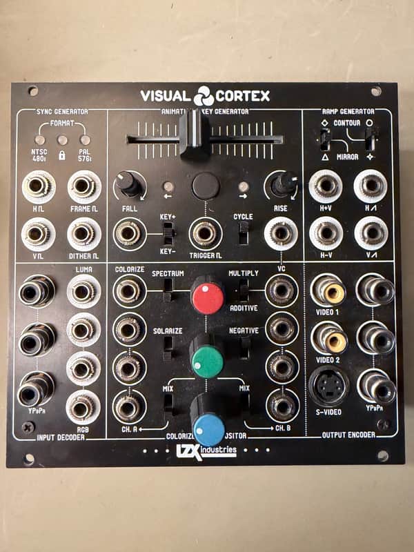 LZX Industries Visual Cortex Eurorack Synthesizer Module 2010s - Black image 1