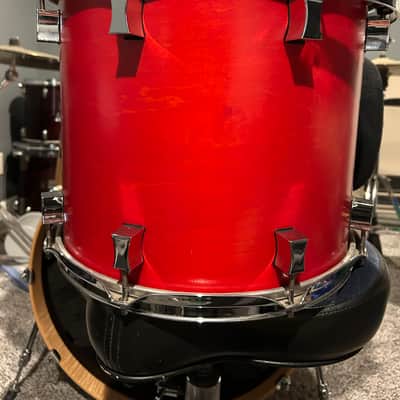 Pork Pie USA Custom 12x14 Mounted Tom 2004 - Satin Red image 3