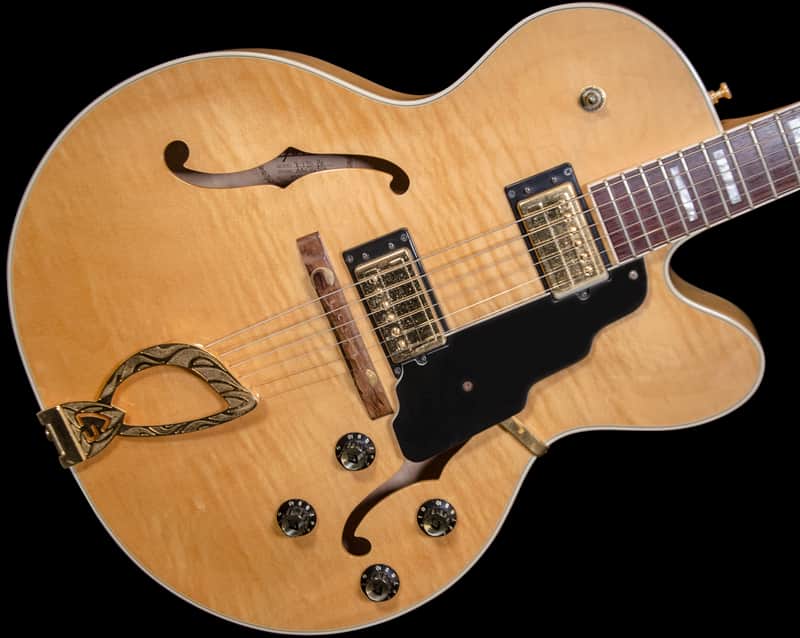 Guild X-170B Manhattan Hollow Body Electric Guitar 1998 Natural w/ Hard Case image 1
