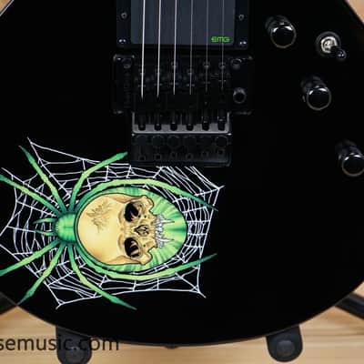ESP LTD Kirk Hammett KH-3 Spider 30th Anniversary Edition Electric Guitar - Black image 7