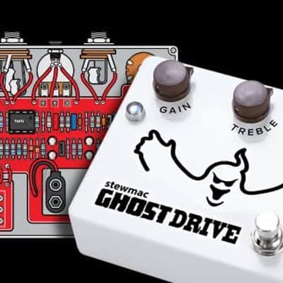 StewMac Ghost Drive Pedal DIY Build Your Own Overdrive Kit, With White Enclosure, Based on the Klon Centaur (12254-W) image 2