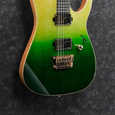 Ibanez LHM1-TGG Luke Hoskin Signature - Transparent Green Gradation image 2