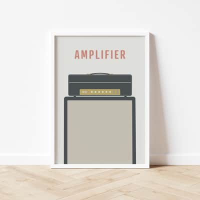 Marshall Amplifier Print - Amp Music Poster, Instrument Wall Art, A3 Size image 5