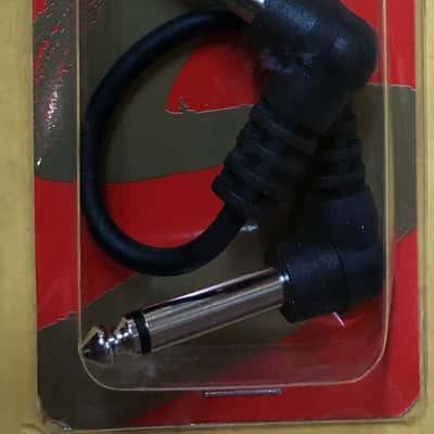 Hosa CFS-106 Guitar Patch Cable Molded Right-angle to Same - Black image 2