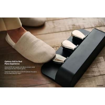 Casio Privia PX-S5000 Portable Digital Piano with 88 Hybrid Weighted Keys, 23 Tones, Touch Sensor Controls, Sustain Pedal, Bluetooth, USB, AC Adapter, 16W Speakers, Gloss Black Finish (PX-S5000BK) image 4
