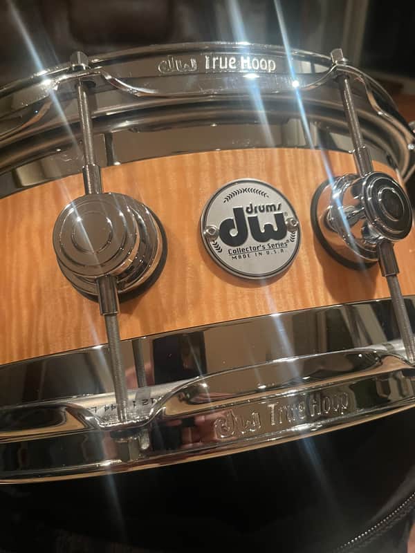 DW COLLECTORS EDGE 6 x14 2014 - Exotic Curly Maple Gloss image 1