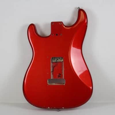 2002 Vintage Fender Stratocaster American Standard Crimson Red BODY USA image 4