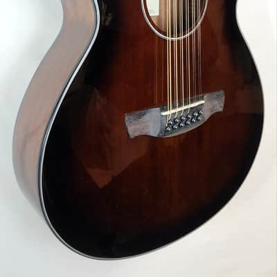 Ibanez AEG50 Acoustic/Electric 12 String Guitar, High Gloss Dark Violin, AEQ-TTS Preamp w/Tuner image 3