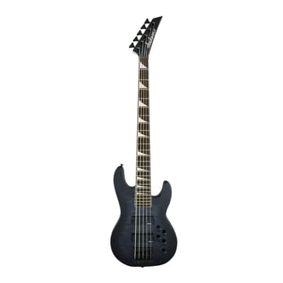 Jackson JS Series Concert Bass JS3VQ 5-String Electric Guitar with Amaranth Fingerboard (Transparent Black Burst) image 1