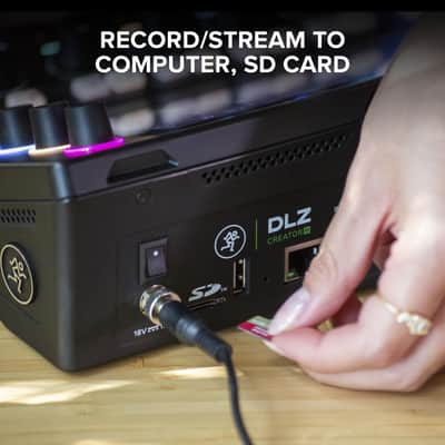 Mackie DLZ Creator XS Adaptive Digital Mixer for Podcasting, Streaming and YouTube with User Modes, Mix Agent Technology, Auto Mix, Onyx80 Mic Preamps image 6