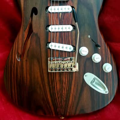 SJ Custom Guitars  Stratocaster semihollow all rosewood, Wilkinson tremolo, gotoh tuners image 1