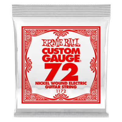 .072 Custom Gauge Electric Guitar Single String Nickel Plated Wound On Tin Plated Steel Hex Core image 1
