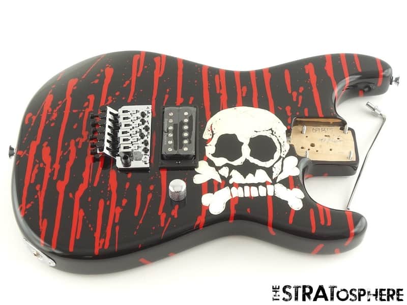 Charvel Warren DeMartini San Dimas LOADED BODY, Floyd Rose Duncan Skull + Blood image 1