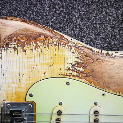 Vtt Relics Strat 50's - Blond Hardtail (with checking) image 5