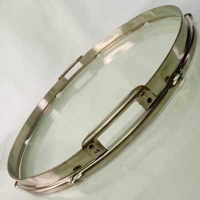 Slingerland 15" Nickel Radio King Resonant Snare Drum Rim/Hoop Riveted Gates 40s image 3