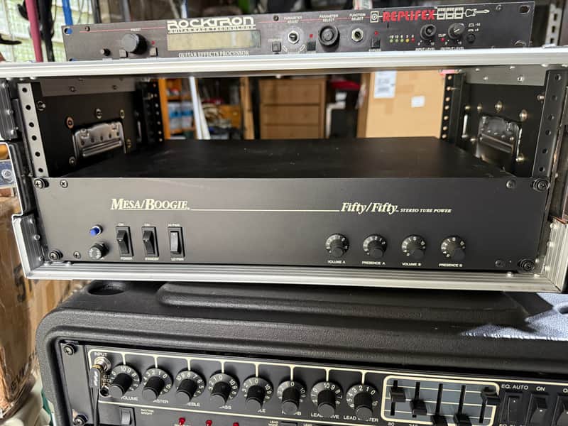 Mesa Boogie Fifty/Fifty 2-Channel 50-Watt Power Amplifer 1986 - 2010 - Black image 1