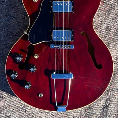 Gibson ES-335TD Lefty 1976 - Cherry/Wine Red image 2