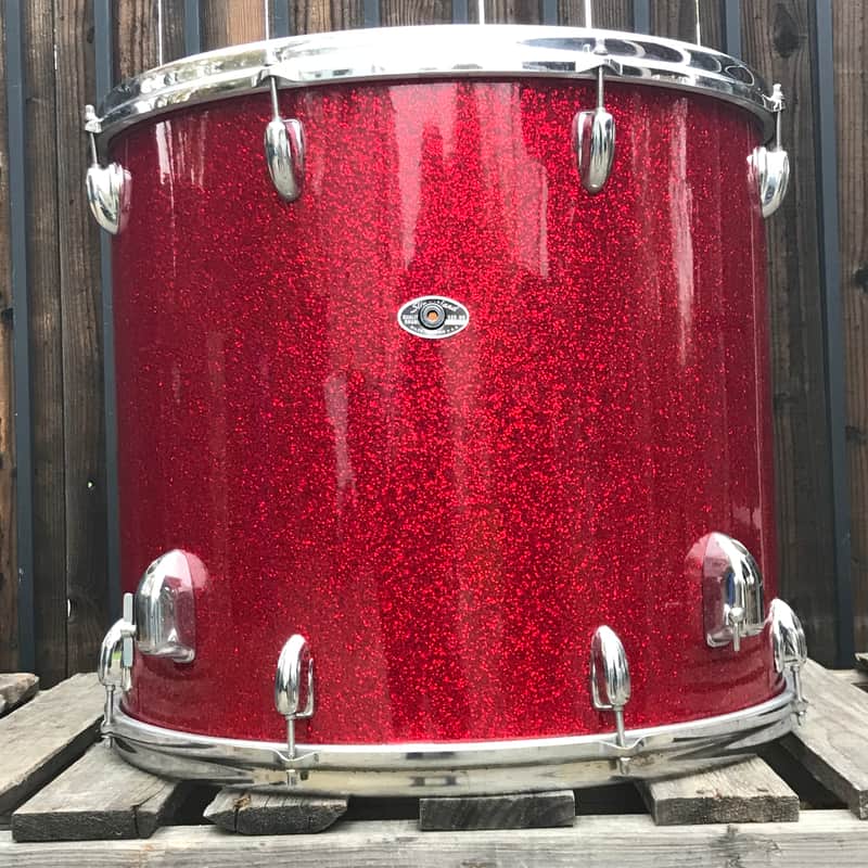 Slingerland 18”x20” Floor Tom 3ply O’rings- Red Glass (Rare) image 1