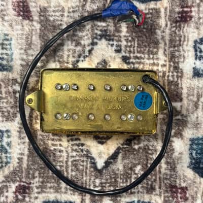 DiMarzio DP155 Tone Zone 4- Conductor Humbucking Guitar Pickup w/ Gold Cover! image 2