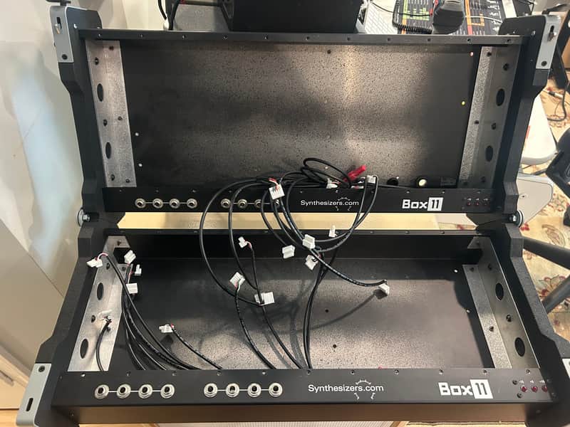 Synthesizers.com QCF22 22-Space Folding Cabinet with Power Harness image 1