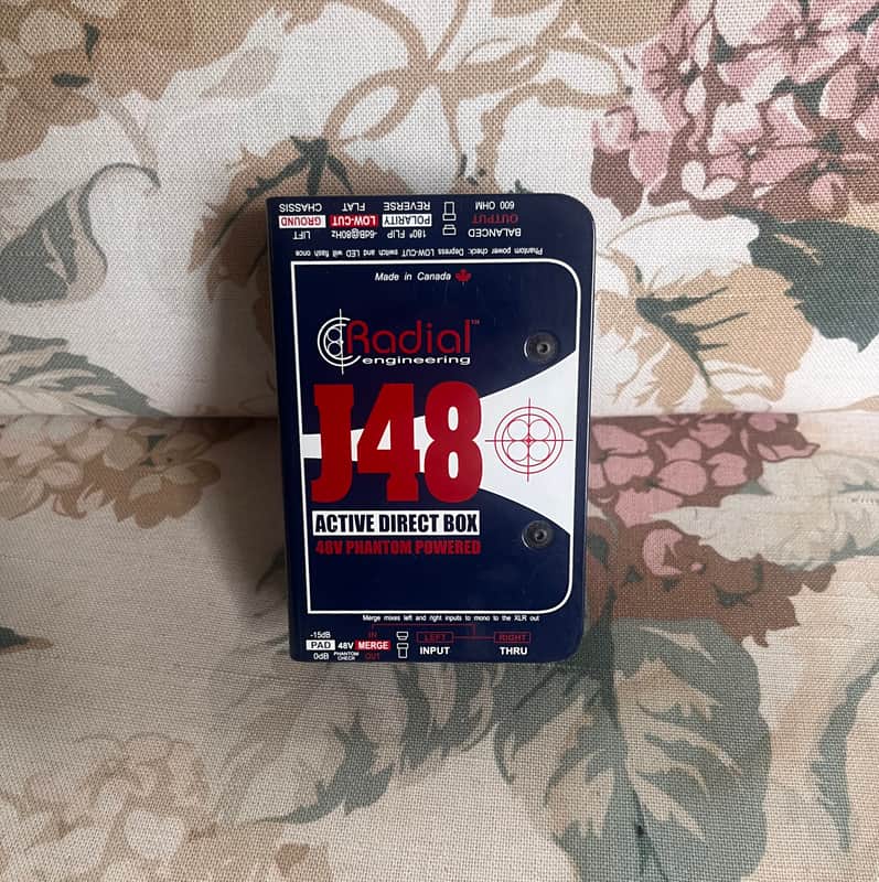 Radial J48 Active Direct Box 2010s - Blue image 1