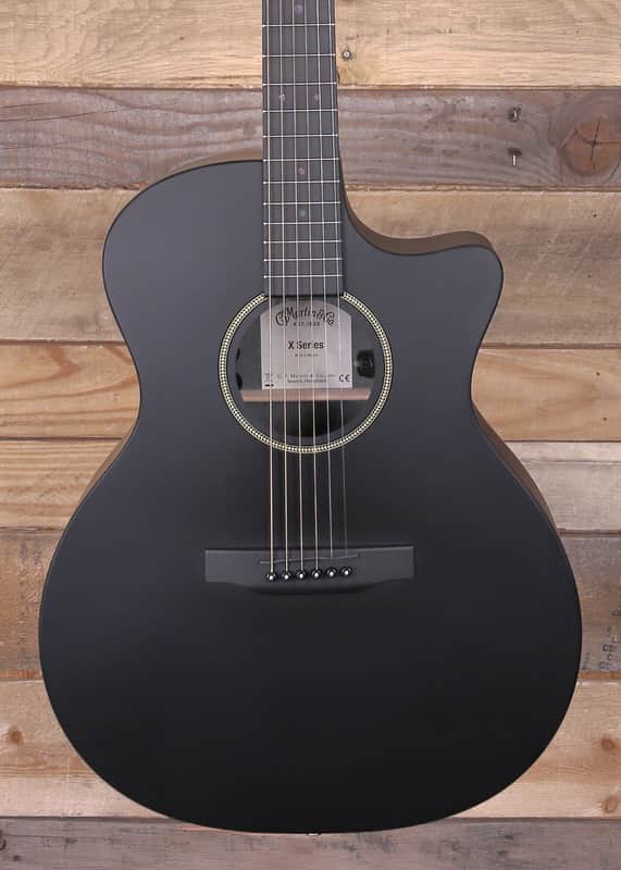 Martin GPC-X1E Acoustic/Electric Guitar Black w/ Case image 1